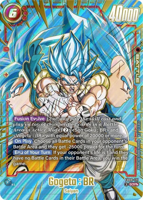 Gogeta : BR - FB09-121 (Super Alternate Art) - Dual Evolution (FB09) Gogeta : BR - FB09-121 (Super Alternate Art) - Dual Evolution (FB09)