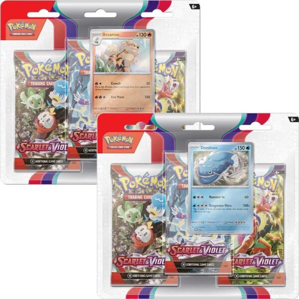 Scarlet & Violet 3 Pack Blister [Set of 2] - SV01