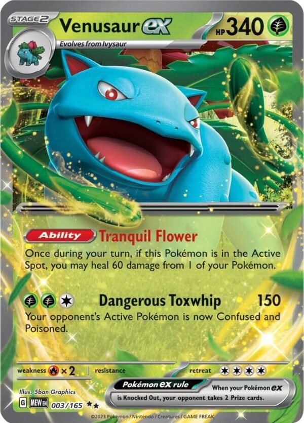 Venusaur ex - 003/165 - SV Venusaur ex - 003/165 - SV