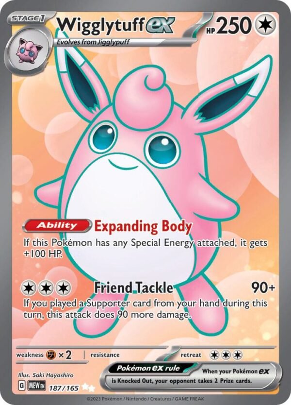 Wigglytuff ex - 187/165 - SV Wigglytuff ex - 187/165 - SV