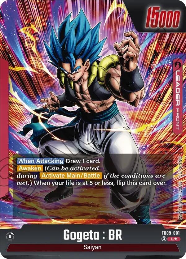 Gogeta : BR - FB09-001 (Alternate Art) - Dual Evolution (FB09) Gogeta : BR - FB09-001 (Alternate Art) - Dual Evolution (FB09)