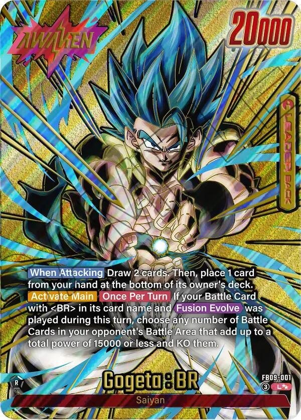 Gogeta : BR - FB09-001 (Super Alternate Art) - Dual Evolution (FB09) Gogeta : BR - FB09-001 (Super Alternate Art) - Dual Evolution (FB09)