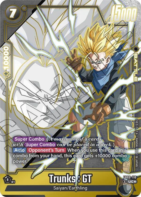 Trunks : GT - FB09-110 (Alternate Art) - Dual Evolution (FB09) Trunks : GT - FB09-110 (Alternate Art) - Dual Evolution (FB09)
