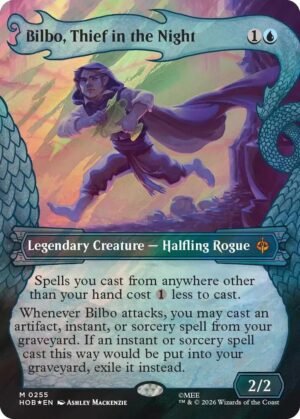 Bilbo, Thief in the Night (Showcase) (Surge Foil) - The Hobbit (HOB) Bilbo, Thief in the Night (Showcase) (Surge Foil) - The Hobbit (HOB)