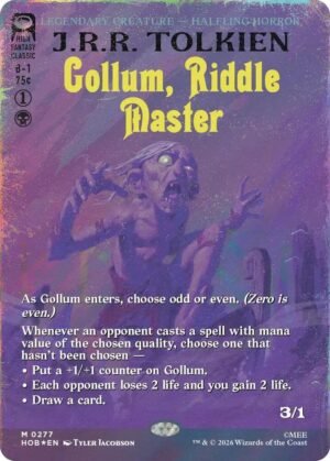 Gollum, Riddle Master (Borderless) (Surge Foil) - The Hobbit (HOB)