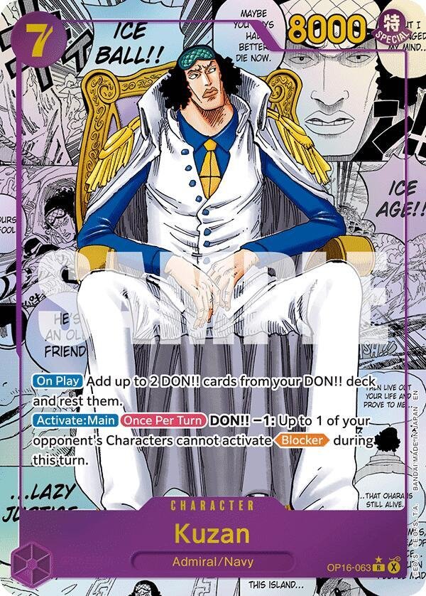 Kuzan (Manga) - The Time of Battle (OP16)