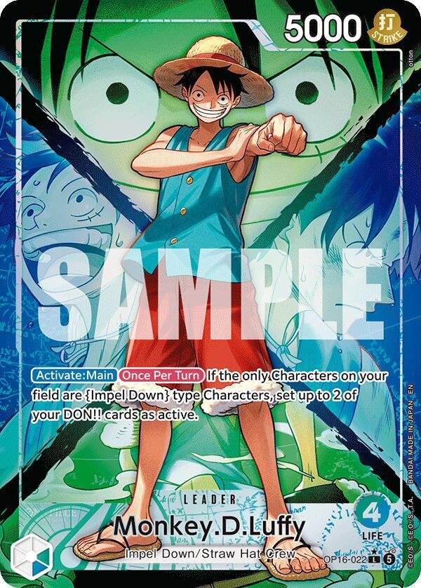 Monkey.D.Luffy (022) (Alternate Art) - The Time of Battle (OP16) Monkey.D.Luffy (022) (Alternate Art) - The Time of Battle (OP16)