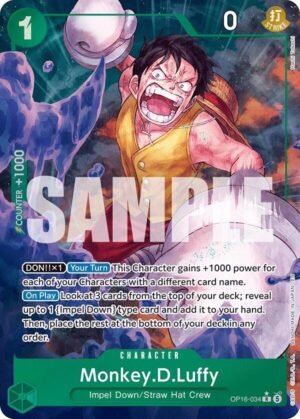 Monkey.D.Luffy (034) (Alternate Art) - The Time of Battle (OP16)