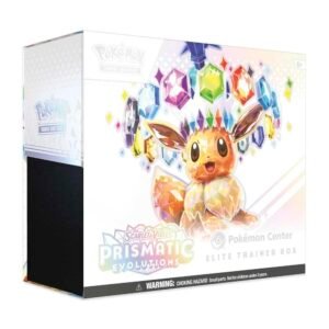 Prismatic Evolutions Pokemon Center Elite Trainer Box (Exclusive) Prismatic Evolutions Pokemon Center Elite Trainer Box (Exclusive)