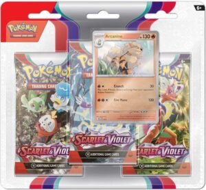 Scarlet & Violet 3 Pack Blister [Arcanine] - SV01