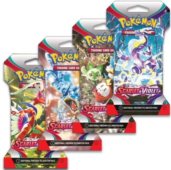 Scarlet & Violet Sleeved Booster Pack Art Bundle [Set of 4] - SV01