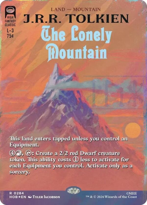 The Lonely Mountain (Borderless) (Surge Foil) - The Hobbit (HOB)