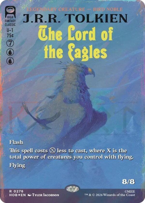The Lord of the Eagles (Borderless) (Surge Foil) - The Hobbit (HOB)