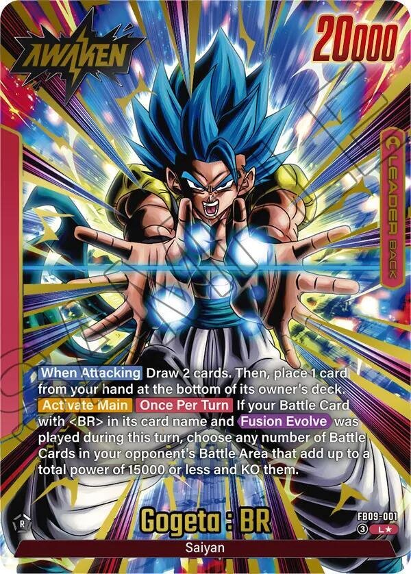 Gogeta : BR - FB09-001 (Alternate Art) - Dual Evolution (FB09) Gogeta : BR - FB09-001 (Alternate Art) - Dual Evolution (FB09)