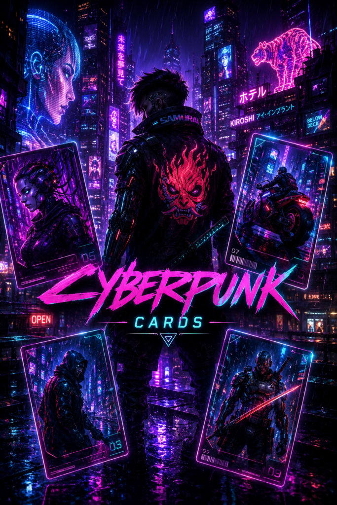 cyberpunk portrait TCG Card Verse